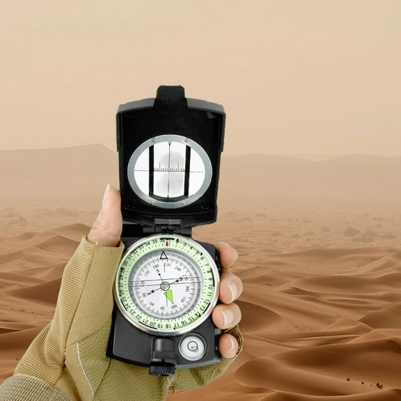 Multifunctional Military Sighting Navigation Compass with Inclinometer | Impact Resistant & Waterproof Compass for Hiking, Camping