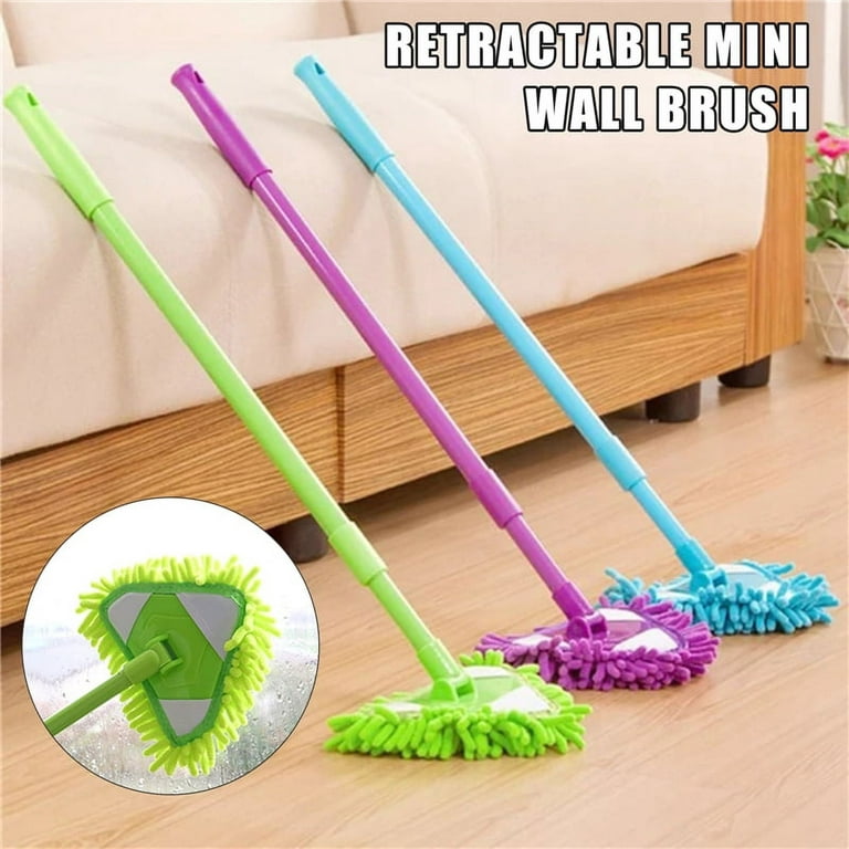 Multifunctional Mini Mop Scalable Dust Floor Cleaning Mop Car Kitchen  Cleaning Duster Tools 180 Degree Rotatable Mops