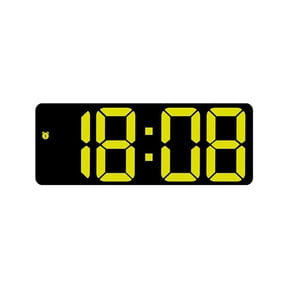 Multifunctional Mirrored Design Digital Alarm Clock with LED Display Date Day of Week and Temperature for Home Decors
