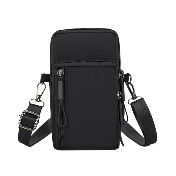 Multifunctional Mobile Phone Bag Wrist Bag Messenger Backpack, Crossbody Shoulder Bag with Adjustable Strap, Outdoor Travel and Commuting Storage for Keys and Phones