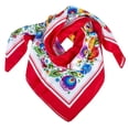 thumbnail image 1 of Multifunctional Modern Polish Folk Art Head Scarf - Lowicz White, 1 of 8