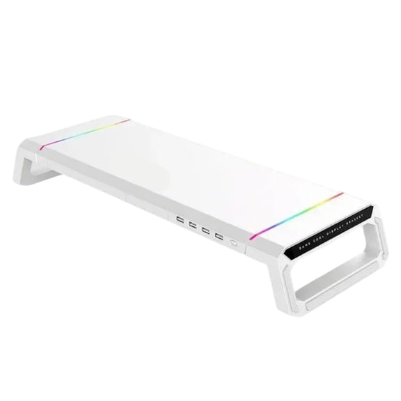 Multifunctional Monitors Risers with Builts In USB Hubs Foldable Computer Stand with Storage Drawer and Phone Stand