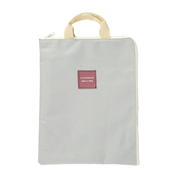Multifunctional Multi-Layer Zipper File Bag: Laptop And Document Canvas Briefcase For Office, Business, And Travel Use