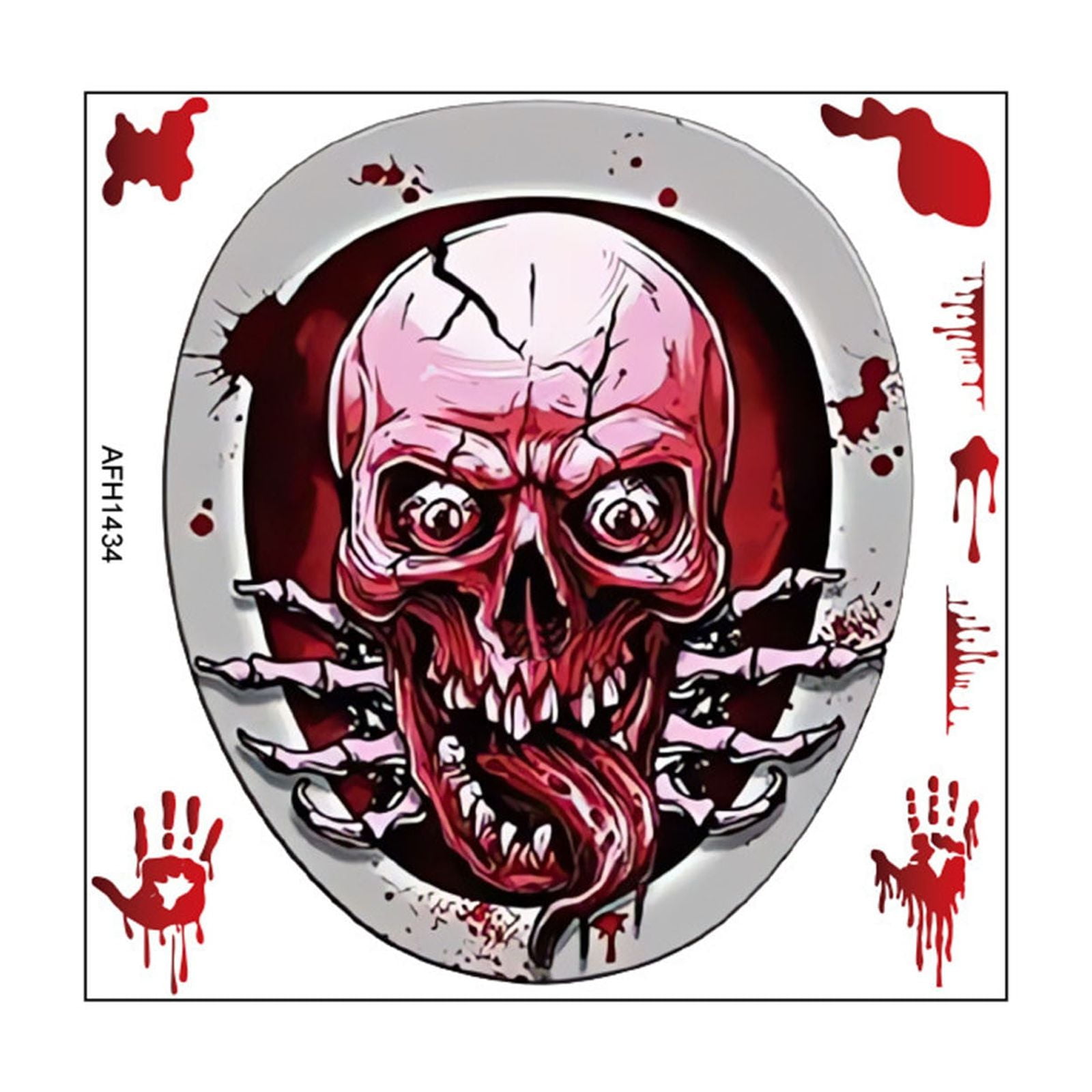 Multifunctional Multiscene Window Sticker Sticker 3D Horrible Toilet