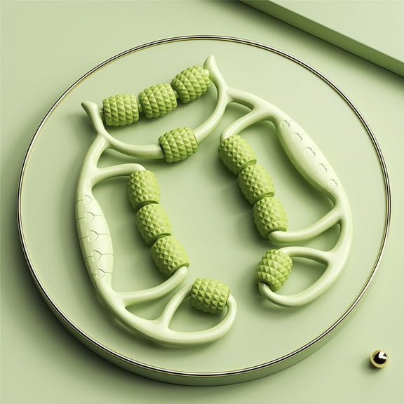 Multifunctional Muscle Massage Roller with Press Points - Deep Tissue Relief for Legs & Body, Portable Gym & Home Pain Relief, Versatile Massager for Pilates, Swimming & Dance