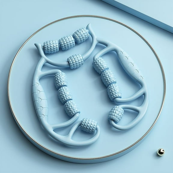 Multifunctional Muscle Massage Roller with Press Points - Deep Tissue Relief for Legs & Body, Portable Gym & Home Pain Relief, Versatile Massager for Pilates, Swimming & Dance