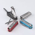 thumbnail image 1 of Multifunctional Nail Clippers Student Portable Foldable Keychain Three In One, 1 of 5