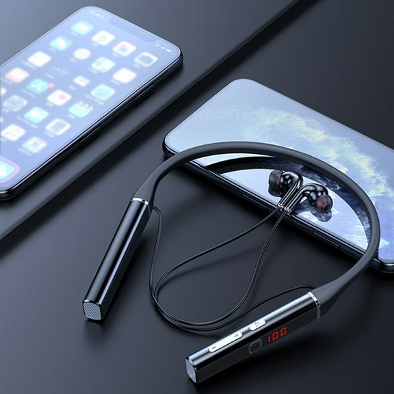 Multifunctional Neck Wireless Headset With Power Display Sports Bluetooth Headset Large Capacity Battery EQ Sound Switching Bluetooth Neck Headset