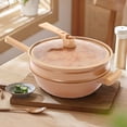 thumbnail image 1 of Multifunctional Non-Stick Clay Pot, Micro Pressure Cooker with Steamer Basket Aluminum Alloy Micro Pressure Cooker, 1 of 25