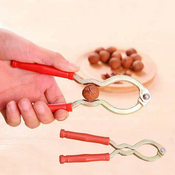 Multifunctional Nutcracker, Sturdy Metal Sheller, Almonds Hard-Shelled Foods Cracker, Ergonomic Handle, Easy to Use, Compact Portable, Efficient Kitchen Tool