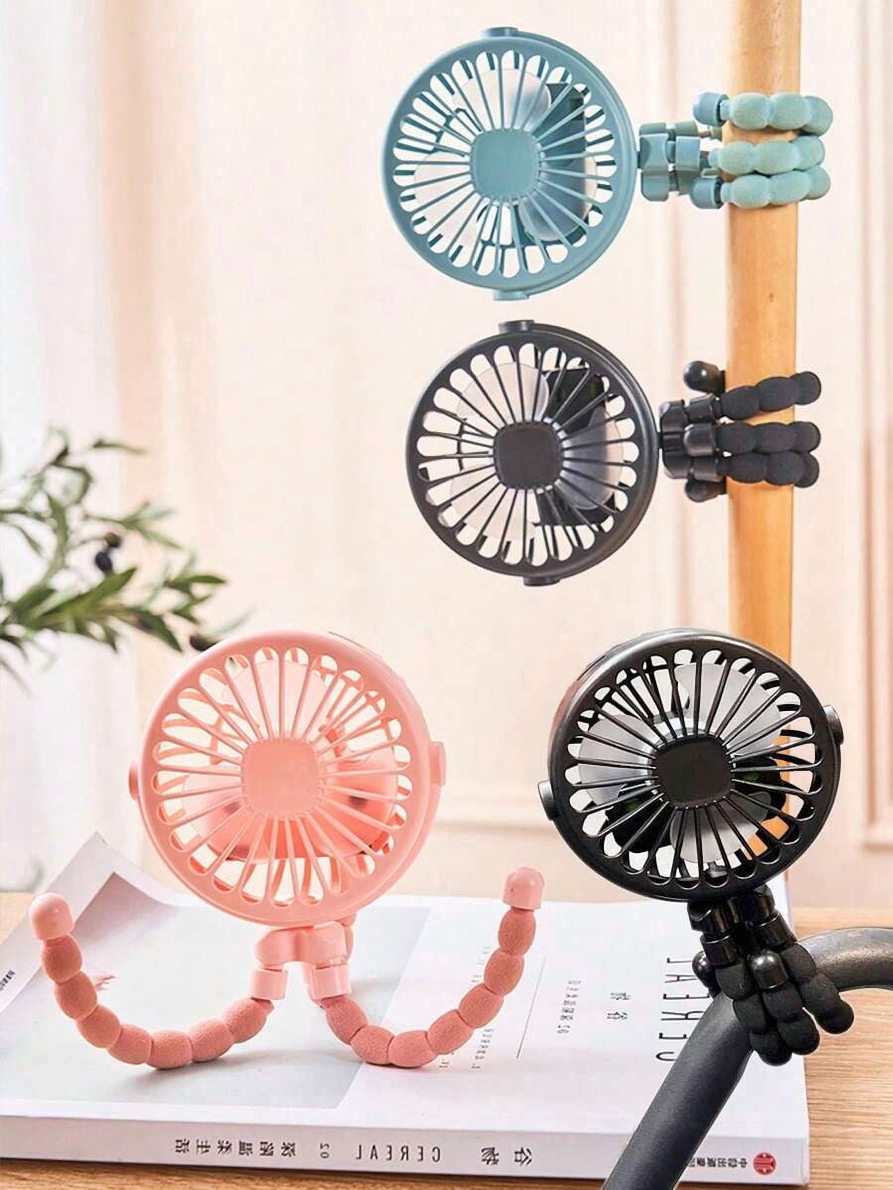 Usb Rechargeable Mini Led Light Multifunctional Octopus Mini Portable Fan, USB Rechargeable with 3 Wind ...
