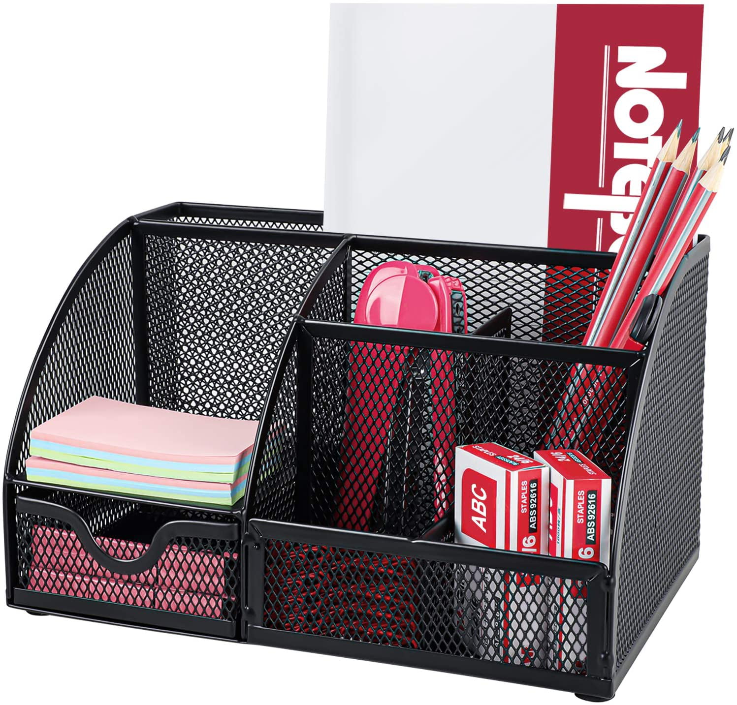 Multifunctional Office Accessories Mesh Office Supplies Desk Organizer Caddy with 6 Compartments for Home Office ,School - image 1 of 7
