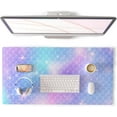 thumbnail image 1 of Multifunctional Office Desk Pad, Water-Resistant PU Leather Mouse Pad, Home DÃ©cor Large Desk Organizer Mat, Non Slip Base Writing Pads for Home & Office 31.5" x 15.7" - Scales, 1 of 6