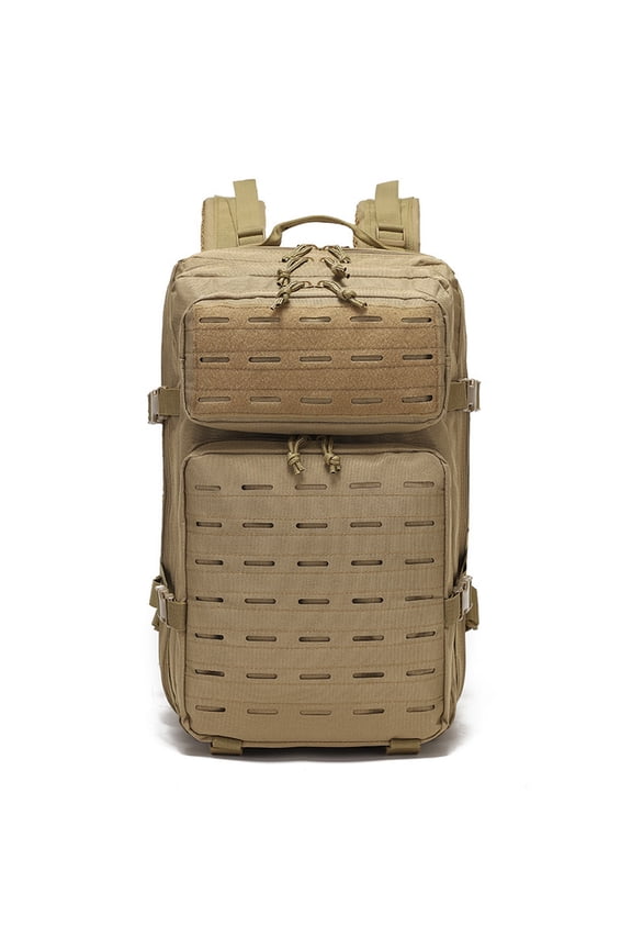 Multifunctional Outdoor 3P Backpack For Travel Commute, Water Repellent Large Capacity Multi-Pocket, Unisex Tactical Hollow Out Hiking Camping