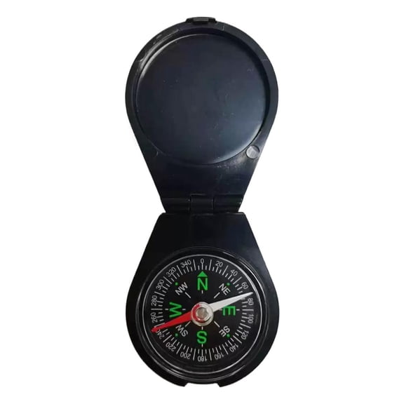 Multifunctional Outdoor Compass Tool with Ruler & Angled Scale - Portable, ABS, Educational, 1 Count