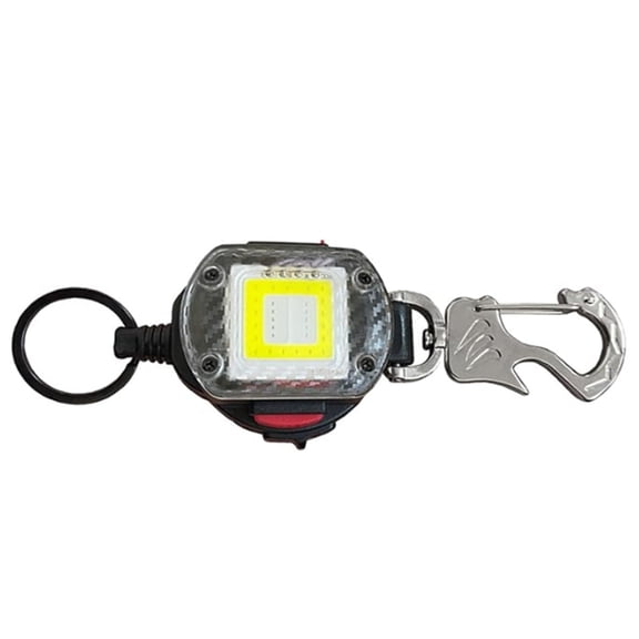 Multifunctional Outdoor Flashlight LED Retractable 81.5cm Cord Double Mode Bottle Opener for Emergencies Outdoor