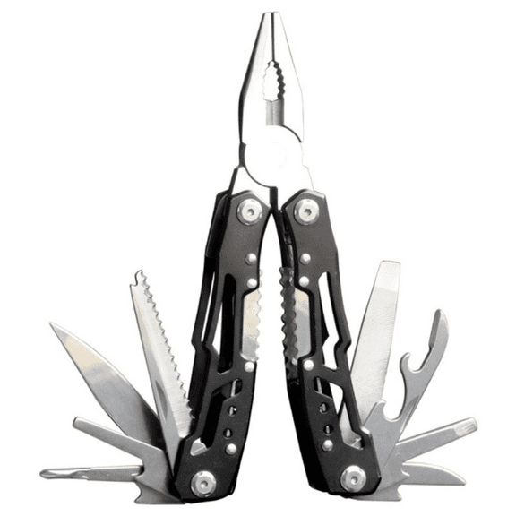 Multifunctional Outdoor Mountaineering Camping Portable Black Mini Folding Knife Black