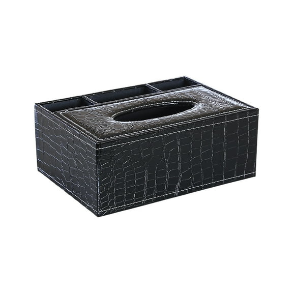 Multifunctional Paper Box, Remote Control Storage Box, Leather Tissue Box, Coffee Table Storage Box, Space-Saving Organizer