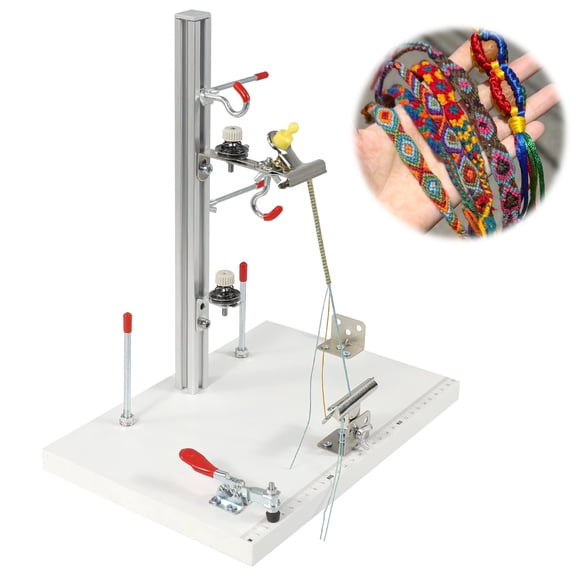 Multifunctional Paracord Jig Bracelet Maker DIY Weaving Tool for Bracelets, Necklaces, Lanyards, Keychains, and Collars, Adjustable Workstation