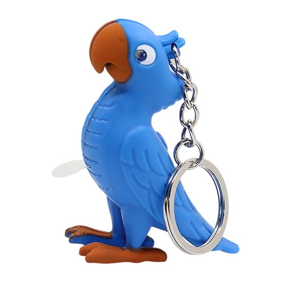 Multifunctional Parrot Keychain Featuring Sound And LED Light Bag Charm For Individualized Organization