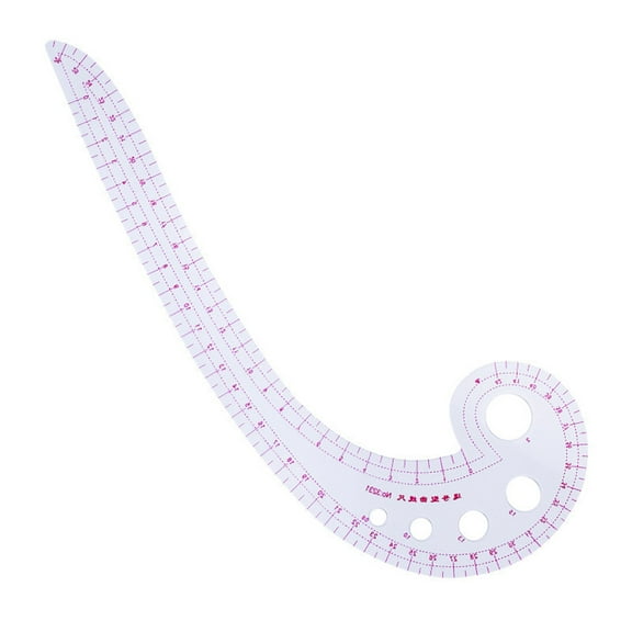 Multifunctional Patchwork Ruler French Curved Ruler Clear Scale Dressmaking Drawing Template Tool for Beginner Designers