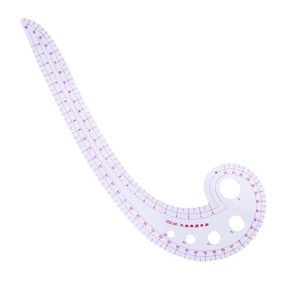 Multifunctional Patchwork Ruler French Curved Ruler Clear Scale Dressmaking Tool