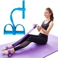 thumbnail image 1 of Multifunctional Pedal Puller Resistance Rope Exercise Bands Tension Rope Fitness for Abs Waist Arm Leg Stretching Slimming Training Sit Up Exercise Equipment, 1 of 8