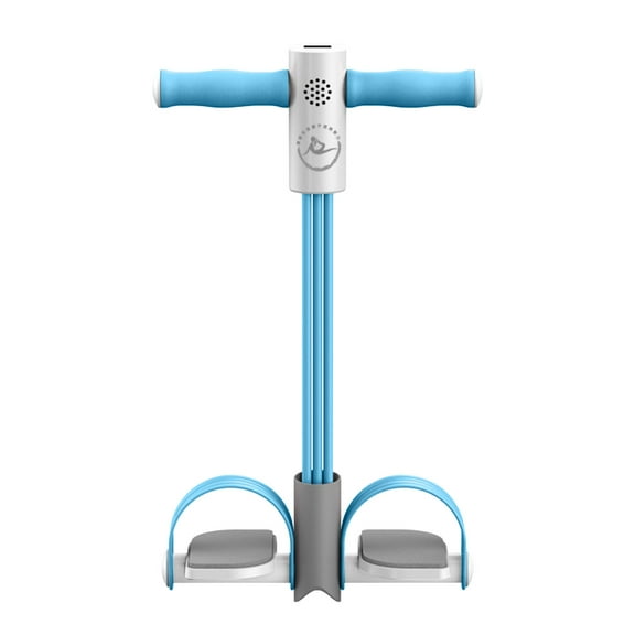 Multifunctional Pedal Resistance Exerciser with Digital Counter, Adjustable Elastic Rope for Home Fitness, Full Body Workout Tool for Legs, Arms, and Core Strength Training