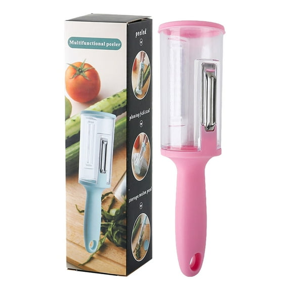 Multifunctional Peeler with Storage Box the Ultimate Solution for Peeling Vegetables Fruits and Scaling Fish Without the Mess! Keep Your Kitchen Immaculate with This Clever 1 Paring Knife