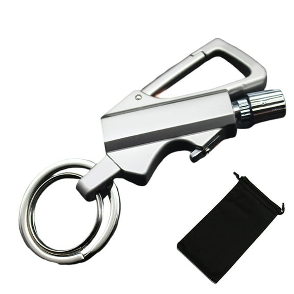 Multifunctional Permanent Match Lighter with Bottle Opener and Keychain Attachment Including Storage Bag for Outdoor Adventures and Practical Everyday Carry Solutions