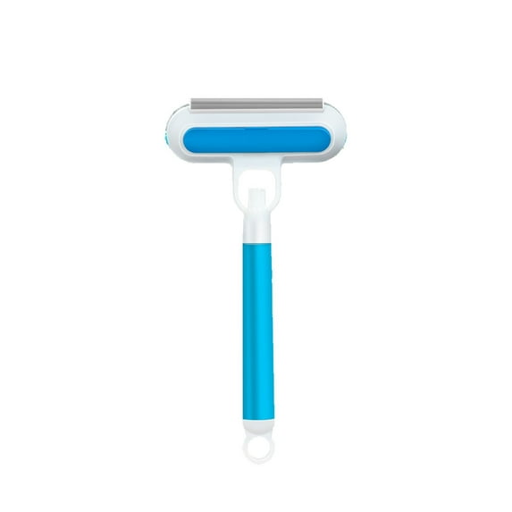 Multifunctional Pet Hair Remover | Long Handle Reusable Tool | with Cleaning Brush for Furniture, Sofa & Carpet | Extendable Washable Fur Cleaner for Pets(Blue)