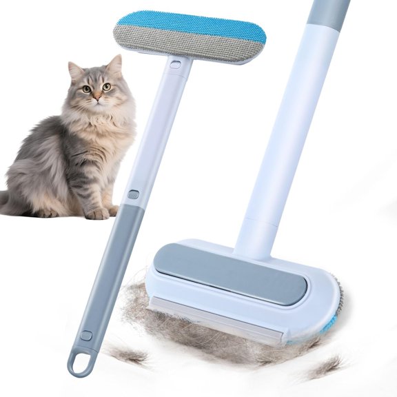 Multifunctional Pet Hair Remover Tool for Furniture, Reusable Washable Dog and Cat Hair Lint Removal Brush, 4 in 1 17.3Inch Extendable, Adjustable Lint Brush