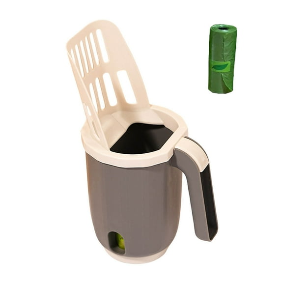 Multifunctional Pet Waste with Integrated Storage Container for Easy Cat Litter Cleaning and Disposal Indoor Outdoor Use