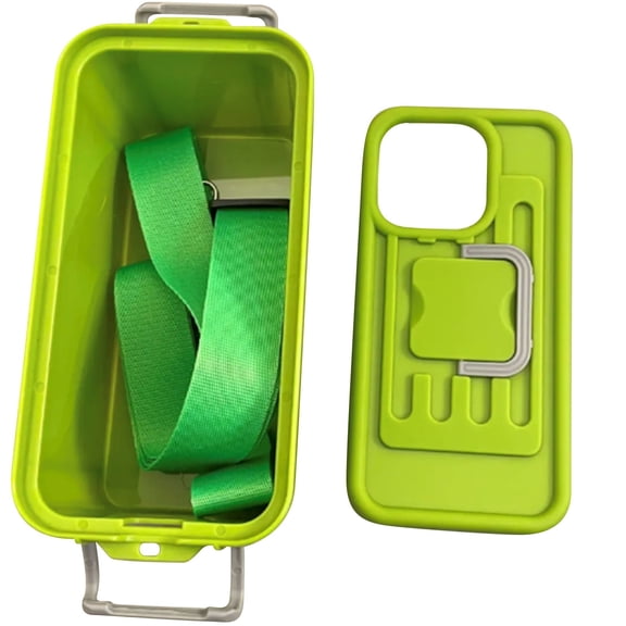 Multifunctional Phone Case: Crossbody, Suitcase Shape, for iPhone