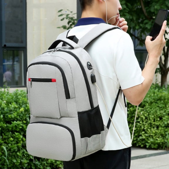 Multifunctional Picnic Oxford Cloth Shoulder Insulated Backpack,Dark Gray