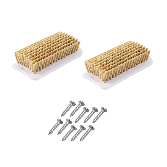 Multifunctional Pig Brush for Farm Mini Pigs During Bath Time and Daily Grooming Soothing Brush Easy to Mount 2pcs