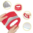 thumbnail image 1 of Multifunctional Pizza Cutter Slicer Red 15 * 13CM Stainless With Cover Ergonomic Handle Protective Cover Dishwasher Safe Kitchen Tool For Pizza Dough Vegetables Cheese Perfect Slicer, 1 of 6