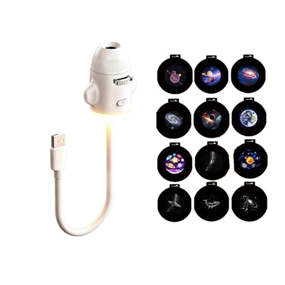 Multifunctional Planet Projection Light 360 Degree Rotating Atmospheres Night Lamp Decoration for Ceiling & Wall