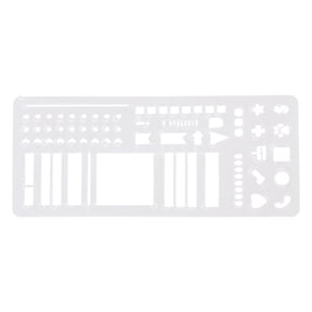 Multifunctional Planner Stencils Geometric Plastic Journal Templates Tool for Checklists Boxes Lines Daily Planning