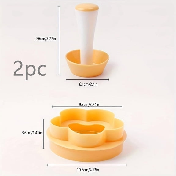 Multifunctional Plastic Baking Mold Set with Pastry Press, Cake Cup Mold, Cookie Cutters & Rice Ball Former for DIY Cookies, Pastries & Rice Balls