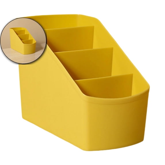 Multifunctional Plastic Desk Organizer, Art Supply Caddy, Bathroom Countertop Storage Tray for Home Office Use