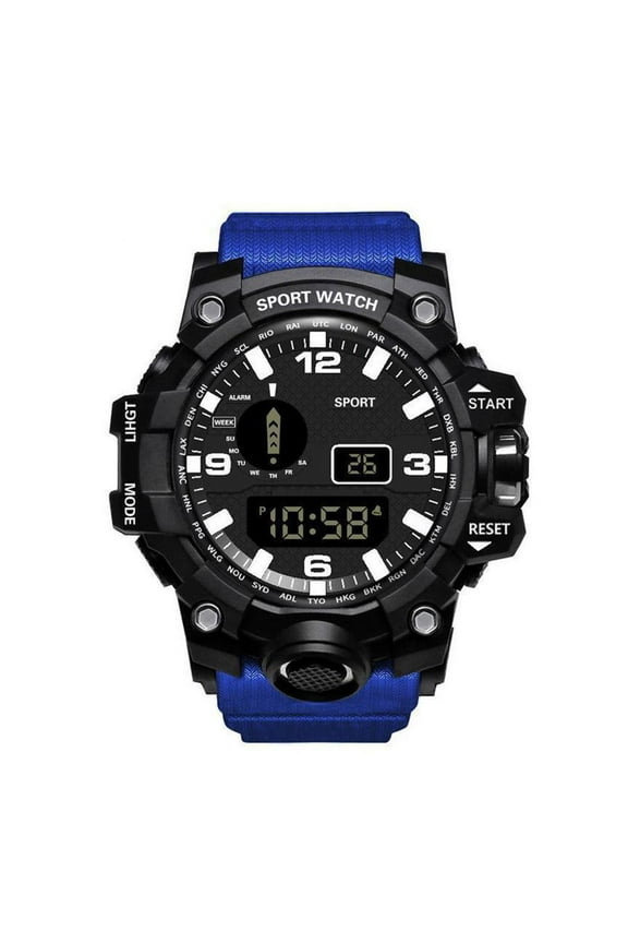 Multifunctional Plastic Sports Watch with Alarm and Timer Fashion Design for Casual Wear