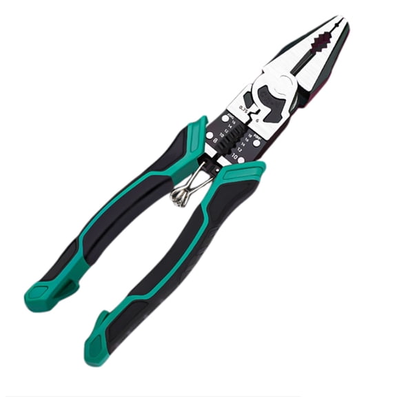 Multifunctional Plier, Wire Stripping Tool Needle-Nosed Cutting Device Labor-Saving Lineman Hardware Professional Grade Steel Electrical Repair Instrument