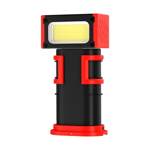 Multifunctional Pocket Led Flashlight with Hook Rotating Double Light Source Handheld Torch Waterproof Inspection Lamp