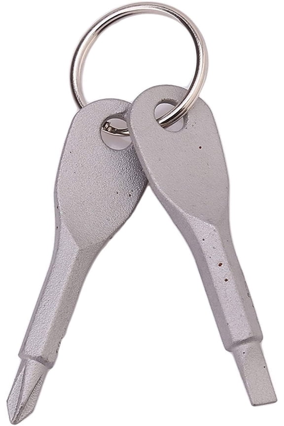 Multifunctional Pocket Mini Tool Portable Keychain Screwdriver Hand Tool,Silver