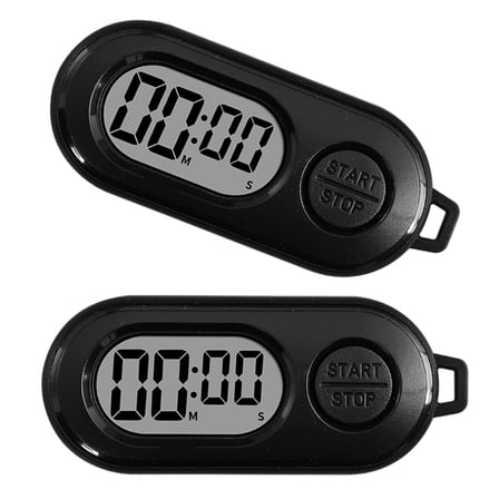 Multifunctional Pocket Sized Timers Countdowns Device Strong ABS Timer 2pcs