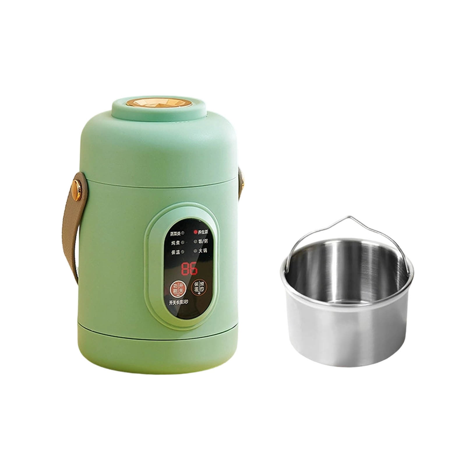 Multifunctional Portable Cooking Ceramic Glazed Inner With Steamer And 12 Hour Timer For Meals Kitchen Utensils Set Silicone Cooking Utensils Tasty Kitchenware Set Rice Cooker 3 Cups Wooden Cooking