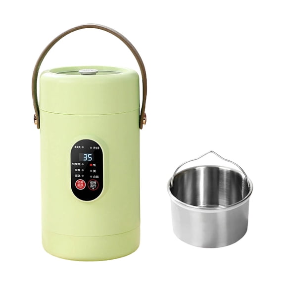Multifunctional Portable Cooking Mini Ceramic Glazed Inner With Steamer And 12 Hour Timer For Meals