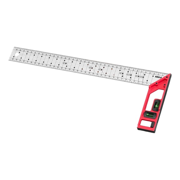 Multifunctional Portable Hole Marking Gauge Featuring Right Angles and Bubble Levels for Drafting