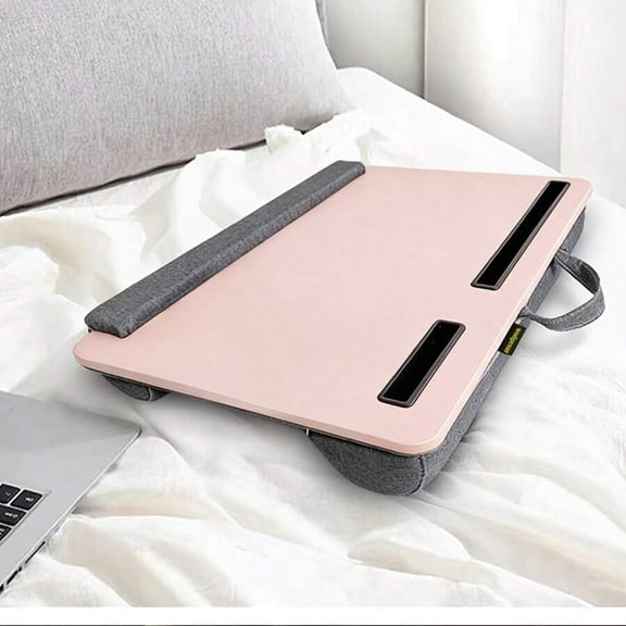 Multifunctional Portable Laptop Desk, Double Cushion Pad, Handle, Built-In Phone Slot, Mouse Pad, Bed/Sofa Office Tool, Essential For Home Office
